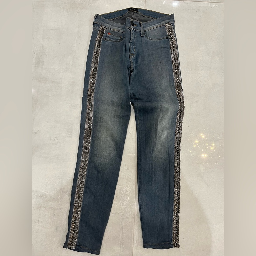Studded jeans ankle length mid-rise - little stretch; Hudson brand size 26